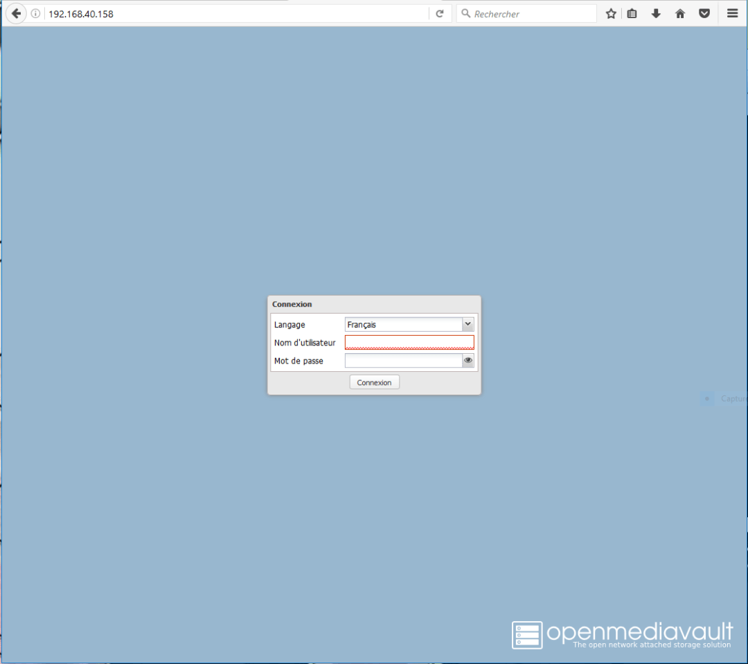 openmediavault-page-login